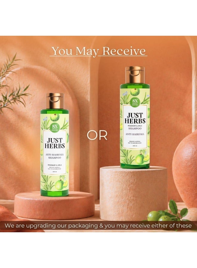 Just Herbs 8 in 1 Root Nourishing Amla Neem Hair Fall Control Shampoo 200ml - Image 2