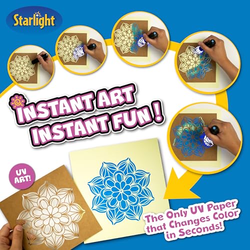 Starlight Instant Cyanotype Paper Refill – 20 Sheets of 8x10 Sun Paper – Sunprint Light-Sensitive Papers for Sun Art and Solar Printing Projects - Image 3