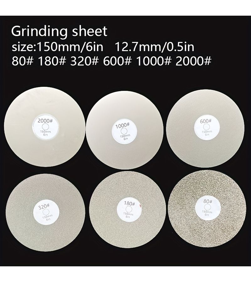 80 Grit 6 Inch 150mm Flat Grinding Disc For Polishing And Sanding - Image 1