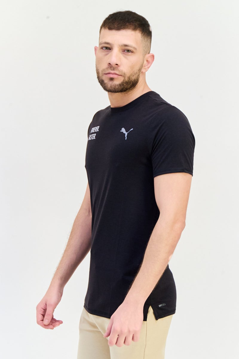 PUMA Men Sportswear Fit Short Sleeve Outdoor T Shirt, Black - Image 2