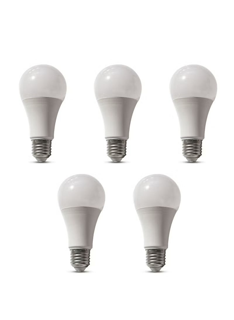 Pack of 5 LED Light Bulbs – 13W Each for High-Performance Lighting Energy-Saving & Bright Illumination with Modern Design Perfect for Home, Office, Shops, and Everyday Use