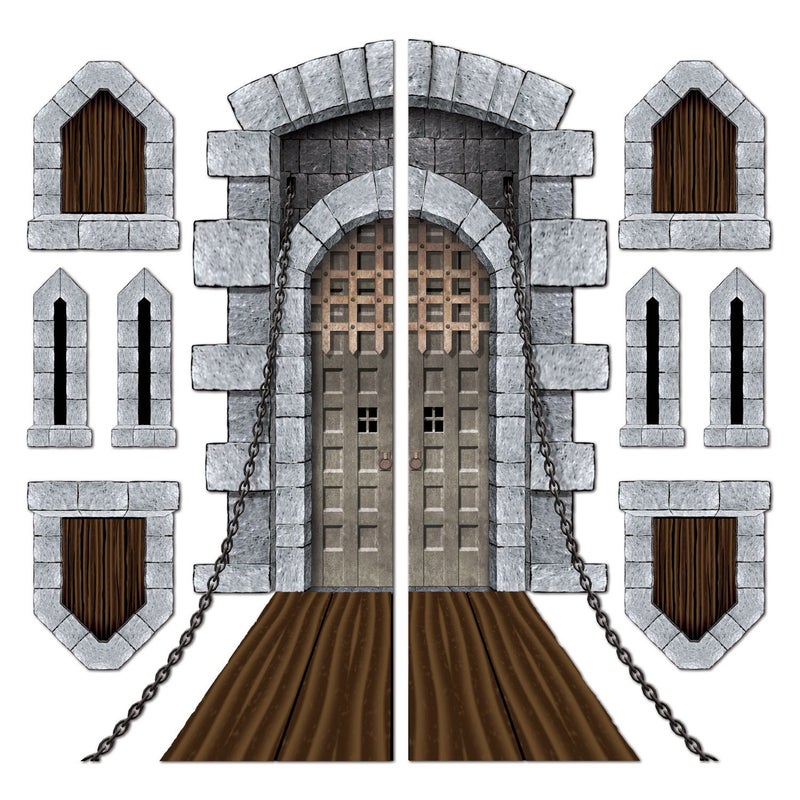 Beistle Castle Door & Window Props Party Accessory - Image 1