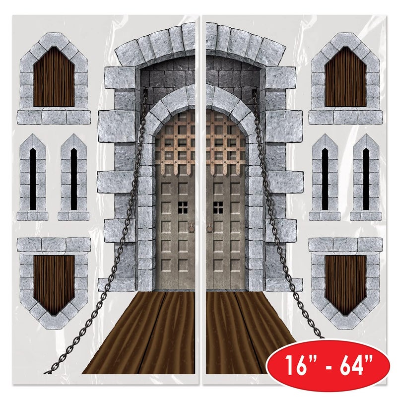Beistle Castle Door & Window Props Party Accessory - Image 2