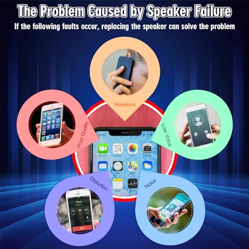 YWLRONG سماعة الأذن YWLRONG لهاتف iPhone 13 - بديل مع ضوء، حساس التقارب، كابل مرن وأدوات - Image 2