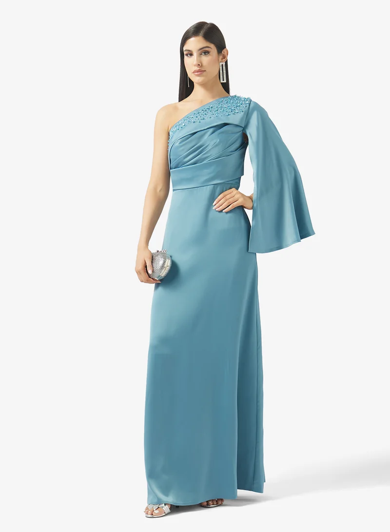 Namshi x  One Shoulder Shimmer Bodycon Dress for Women | Best Price UAE