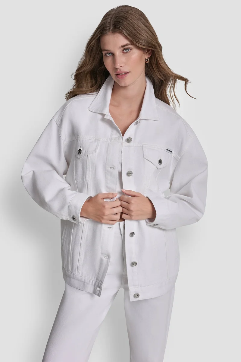 DKNY  MAXI LENGTH TRACK JACKET for Women | Best Price UAE
