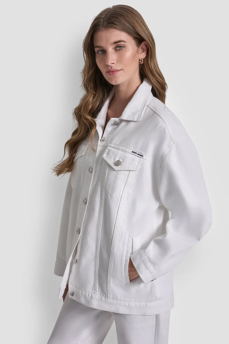DKNY  MAXI LENGTH TRACK JACKET for Women | Best Price UAE