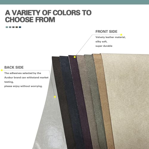 Azobur Velvet Repair Patch - Self-Adhesive Flannel Fabric Patch in Multi Colors for Sofas, Car Seats, Handbags, Jacket Holes and Tears - Image 3