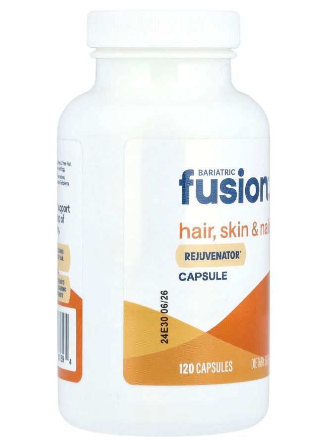 Bariatric Fusion Hair Skin & Nails Rejuvenator  120 Capsules - Image 2