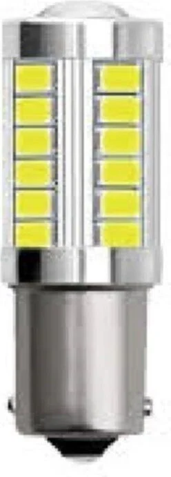 اي سي شوب Taz Lensed 12V 93 LED Bulb 33 LEDs White SMD Single Lamp Reverse Gear or Parking LED (Pack of 2)
