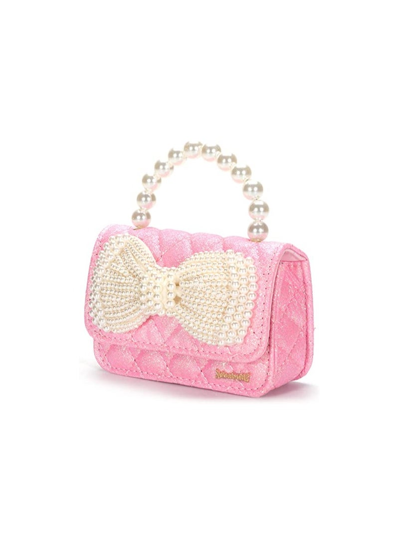 SOLARAE Cute Toddler Handbags for Little Girls - Sparkly Bow Crossbody Purses, Princess-Inspired Gifts, Adorable Small Shoulder Bags for Kids, Perfect Toys and Presents! - Image 5