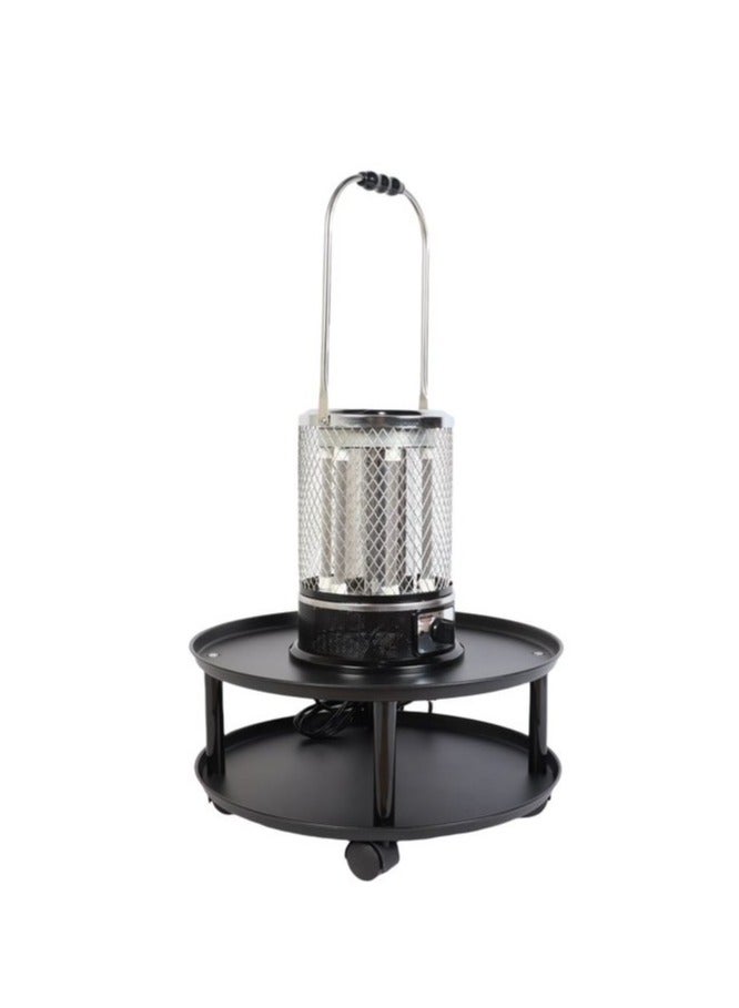 Home Master Electric heater with 6 quartz storage elementsSafety switch, safety net and portable handle Special circular design with 2000W power  - Image 1