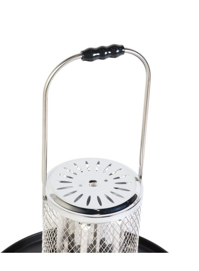 Home Master Electric heater with 6 quartz storage elementsSafety switch, safety net and portable handle Special circular design with 2000W power  - Image 3