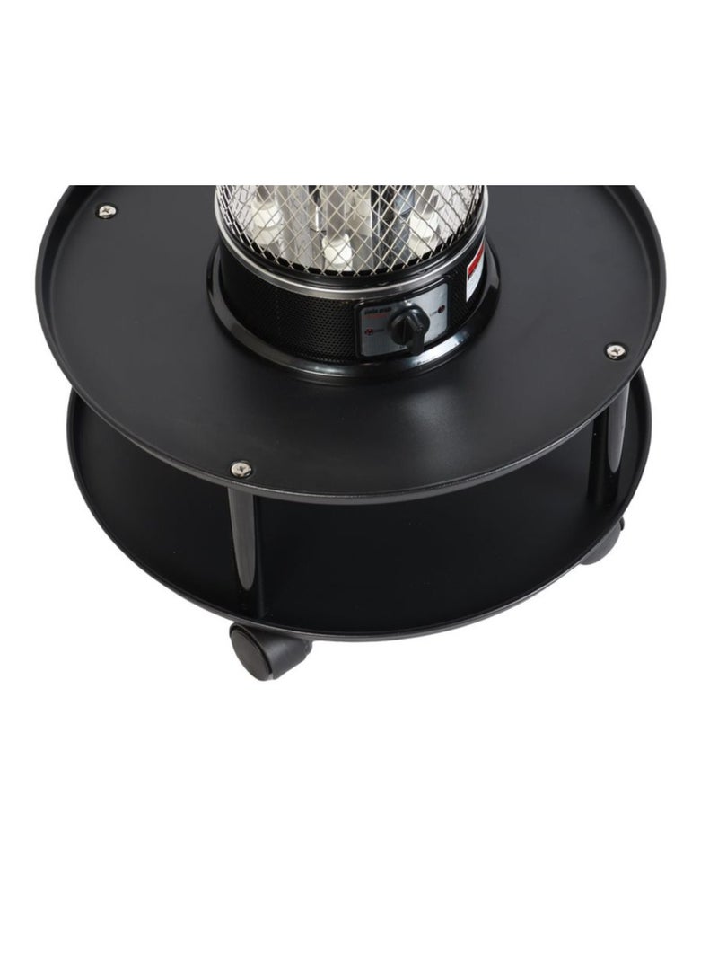 Home Master Electric heater with 6 quartz storage elementsSafety switch, safety net and portable handle Special circular design with 2000W power  - Image 2
