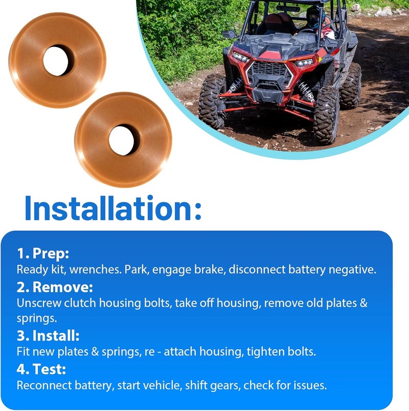 CULMKARI Secondary Clutch Repair Kit for 2016-2020 Polaris RZR Ranger General 1000 900 - Image 5