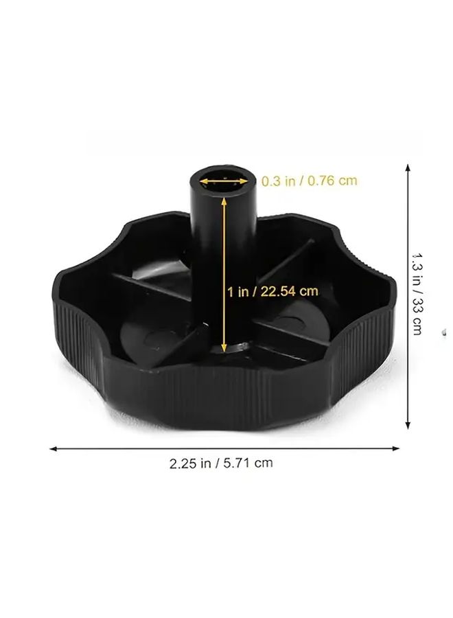 3pcs High Temperature Resistant Rustproof Vent System Knob Upgrade Parts Black Multi Mechanical Compatible Hardware Adjuster Quick Fitting Accessory Set - Image 3