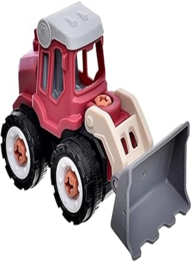 Plastic Medium Building Block Truck Design With Plastic Screwdriver And Screws To Add More Fun For Kids Set Of 32 Pieces - Multi Color 