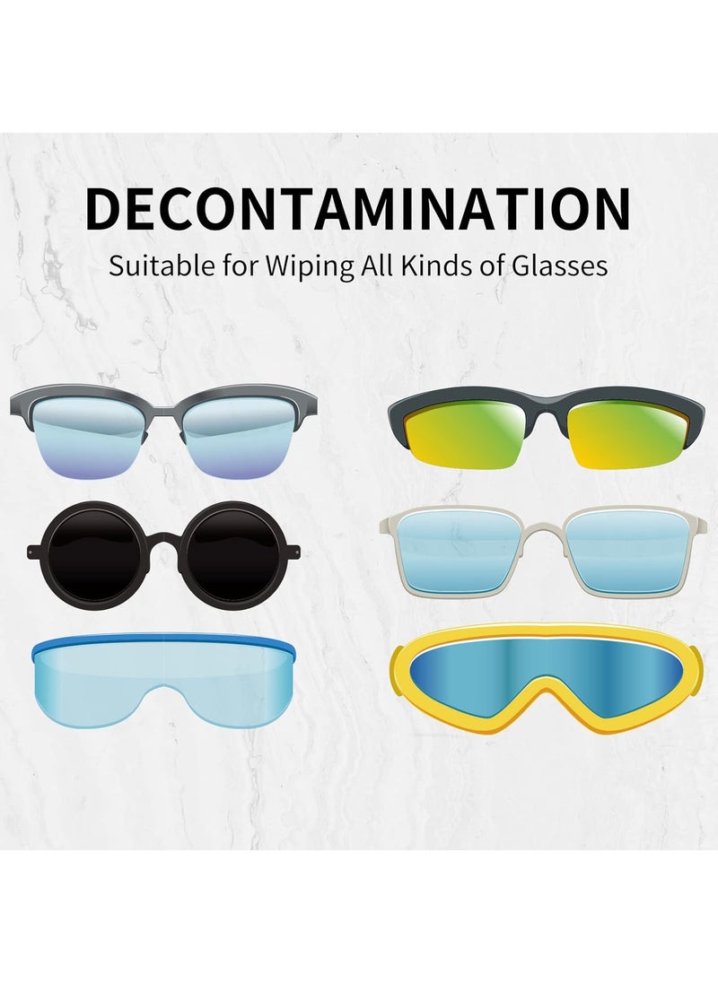 TOODOO 30 Pieces Mini Sun Glasses Eyeglass Microfiber Cleaner Glasses Soft Brush Tool Accessories Mini Spectacles Brush Cleaning Tool Eyeglasses Cleaner Microfiber Cleaning Clip 5 Colors  - Image 5