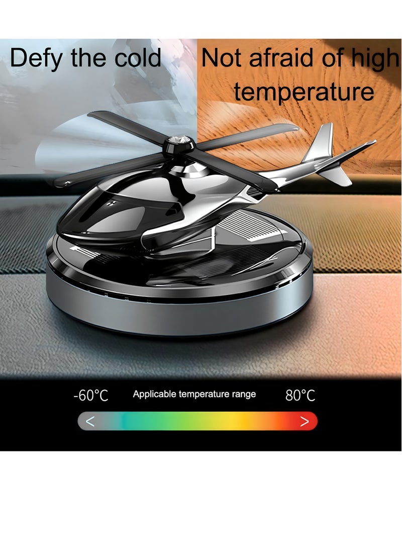 MAGIC VAULT Car Air Fresher, Diffuser Car Air Freshener, Solar Energy Rotating Helicopter, Car Interior Decoration Accessories, for Home Office Decoration Perfume Solar with organic oil 10ml Bottle  - Image 3