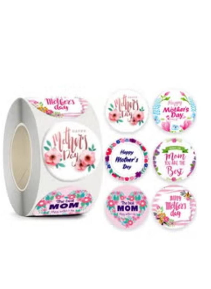 Mother's Day Flower Band Sticker Sealing Label - Image 1