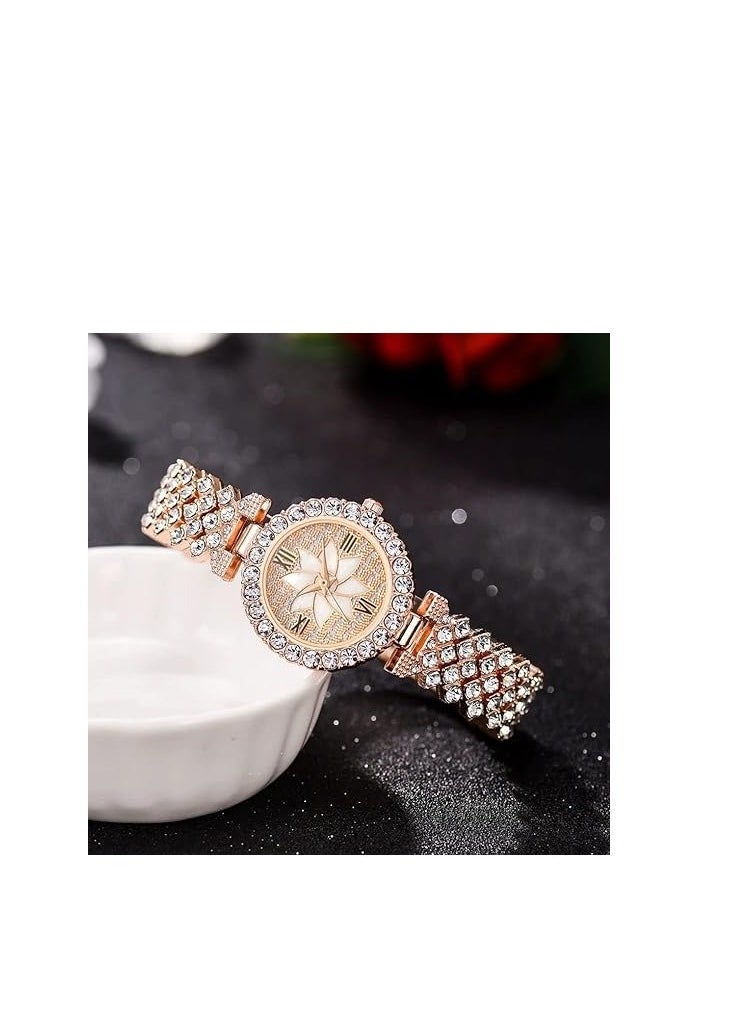 Luxury Women Wrist Watches, Fashion Casual Quartz Watch Ladies Watch, Watch Luxury Crystal Rhinestone Diamond Wrist Watch Stainless Steel Fashion Bling Iced-Out Watch - Image 4