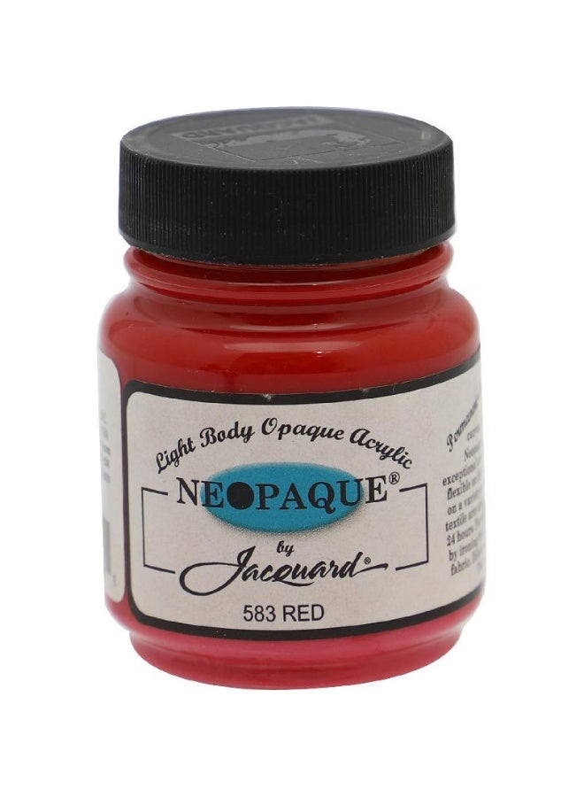 Jacquard Neopaque Light Body Opaque Acrylic Fabric Painting Red 2.25 oz ( 63.93 ml ) - Image 1