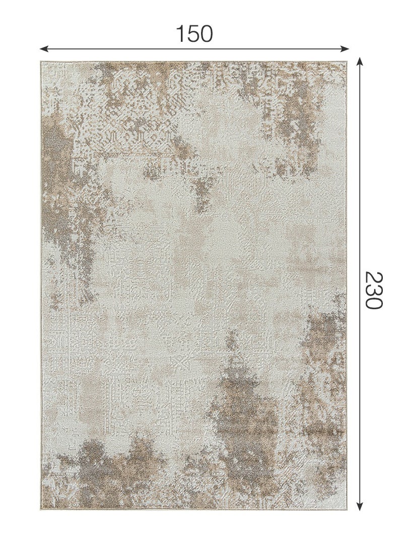 Generic Modern Vintage Style Area Rug Non-Slip Super Soft Touch Living Room Bedroom Floor Decoration Carpet Beige Natural Light Rectangular 150x230 cm  - Image 2