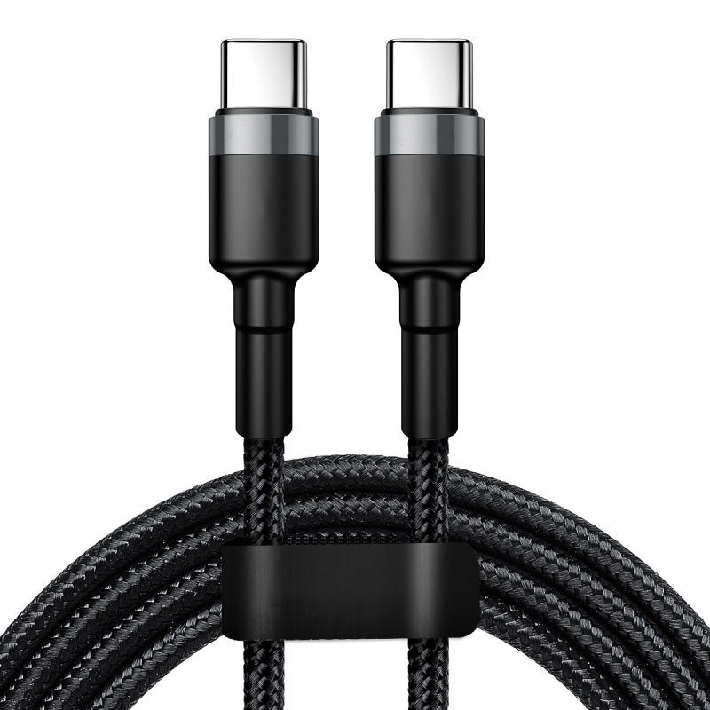 6A Dual Type-C Cable 120W PD Fast Charging Braided 25cm - Image 5