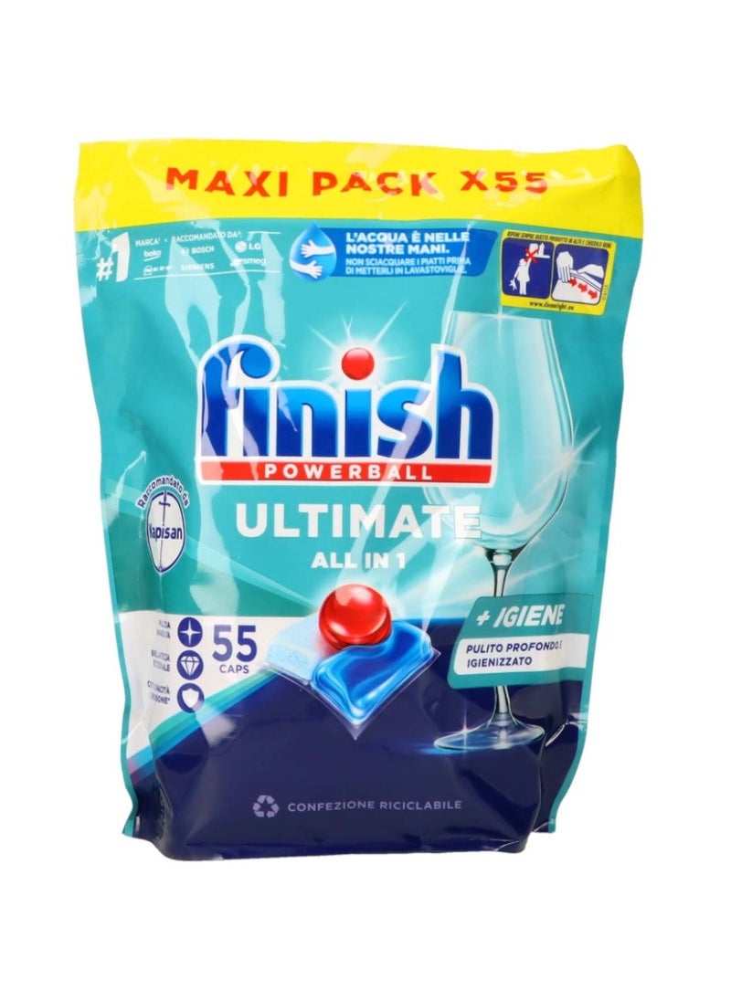 Finish Finish Powerball Ultimate All in 1 + Igiene 55 Caps 