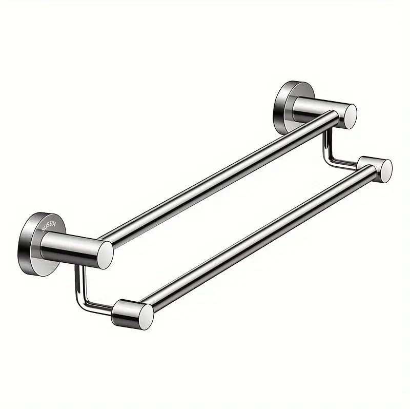 SUNDRY MegaPro Stainless Towel RackTowel HangerTowel Rod for Bathroom and Kitchen 24 Inch Double Rod 2 Feet - Image 3