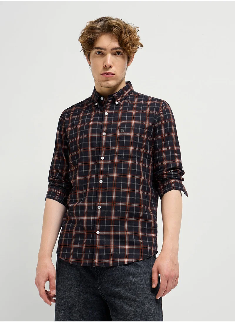 ذا بير هاوس Cotton Shirt for Men | Slim Fit, Long Sleeve, Casual or Formal Button-Down | Soft, Breathable Fabric for Work, Everyday, & All-Season Wear in Stylish Colors