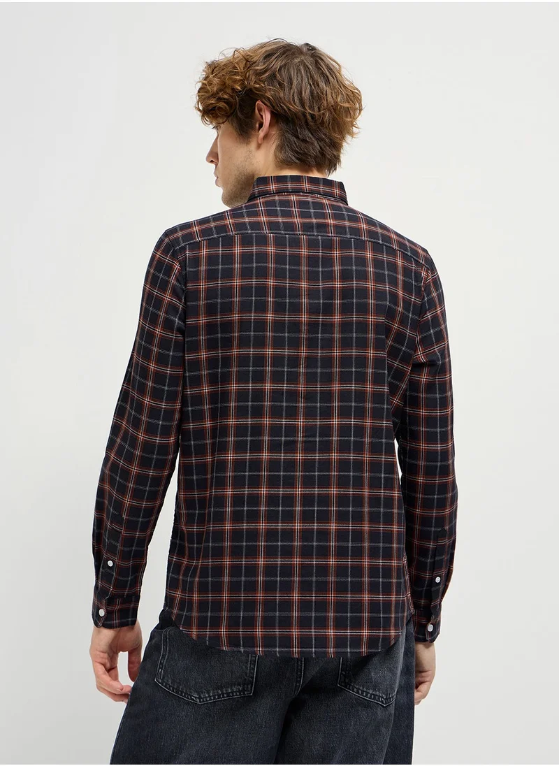 ذا بير هاوس Cotton Shirt for Men | Slim Fit, Long Sleeve, Casual or Formal Button-Down | Soft, Breathable Fabric for Work, Everyday, & All-Season Wear in Stylish Colors