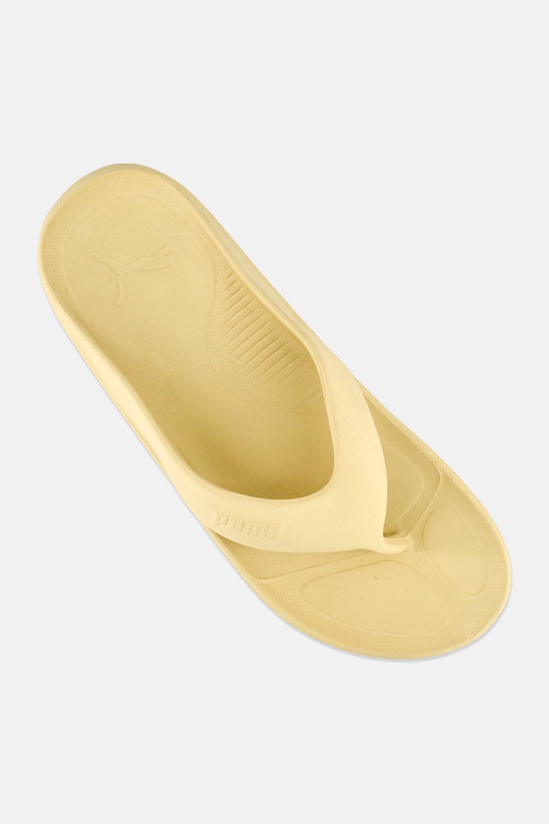 PUMA Men Brand Logo Slip On Slippers, Cream - Image 3