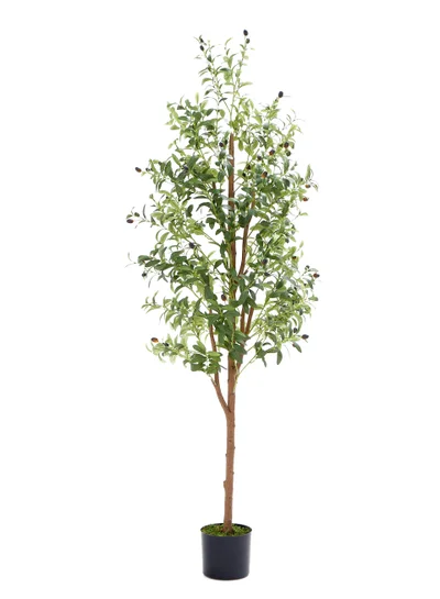 6ft Artificial Olive Tree with Pot Indoor Outdoor Artificial Plant 180cm Tall Realistic…