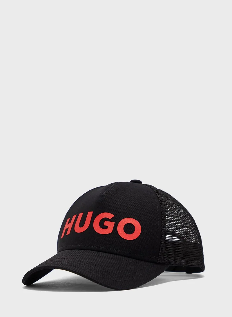 HUGO Logo Curved Peak Cap