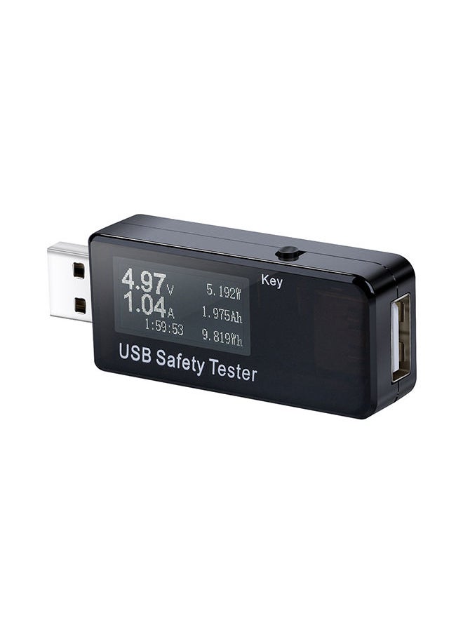 NIBEMINENT USB Digital Current Voltage Monitor DC 5.1A 30V Amp Meter Tester Black 12x4x10centimeter  - Image 1