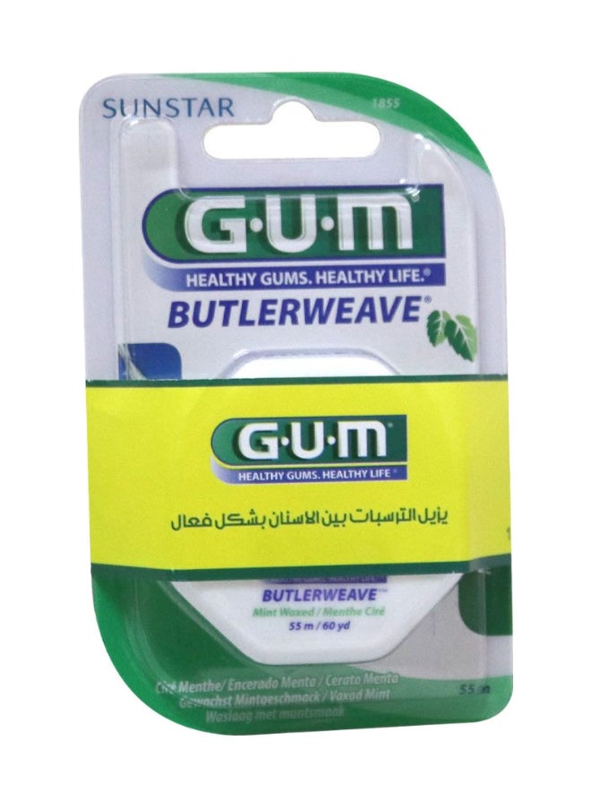 Butler Gum Weave Waxed Mint Floss 55Mm  - Image 1