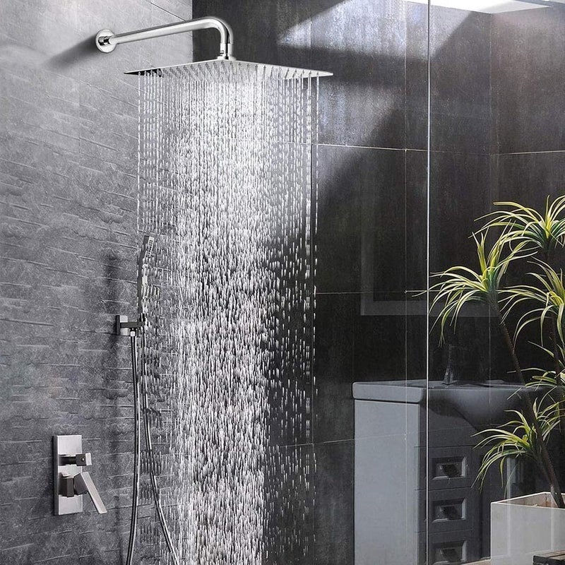 Luxury Shower: modern design shower heads and comfortable high pressure shower experience (40cm square rain shower pan) - Image 2