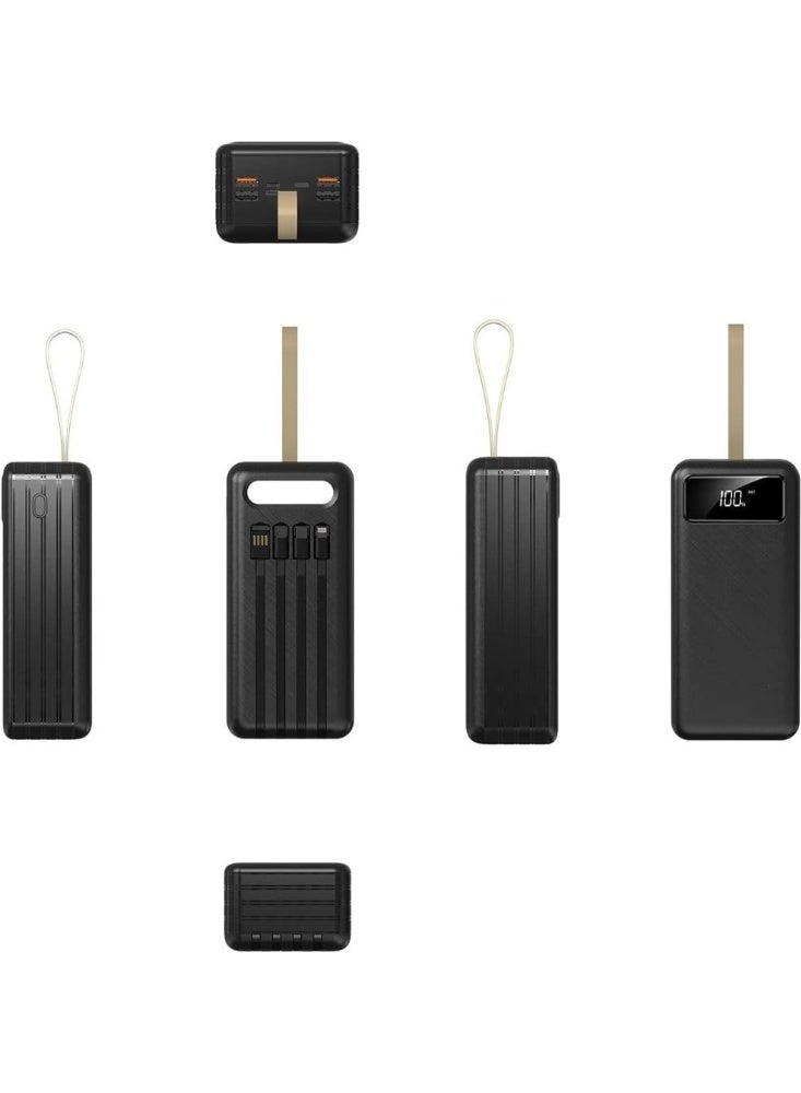 بنك طاقة فائق السعة 100,000 مللي أمبير في الساعة - شاحن محمول سريع الشحن مع منافذ USB متعددة، ومتانة عالية، وشاشة LED، ومتوافق مع الهواتف الذكية والأجهزة اللوحية وأجهزة الكمبيوتر المحمولة - Image 2
