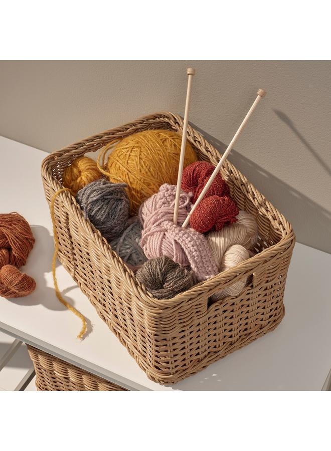 erorex Basket, plastic rattan, 25x35x20 cm - Image 3