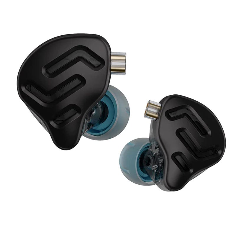 KZ ZNA Wired IEM Earphone with Mic, 12mm Dual-Cavity & Dual Magnetic Dynamic Driver, 30095 Balanced Armature, in Ear Monitor with OFC Detachable Cable (with Mic, Black) - Image 1