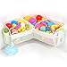 KPH bath toy storage Say goodbye to the chaos of bath toys 3 compartments for bath toy holders keep your bathtub tidy and bath toy organizers keep childrens bath toys organized - Image 3