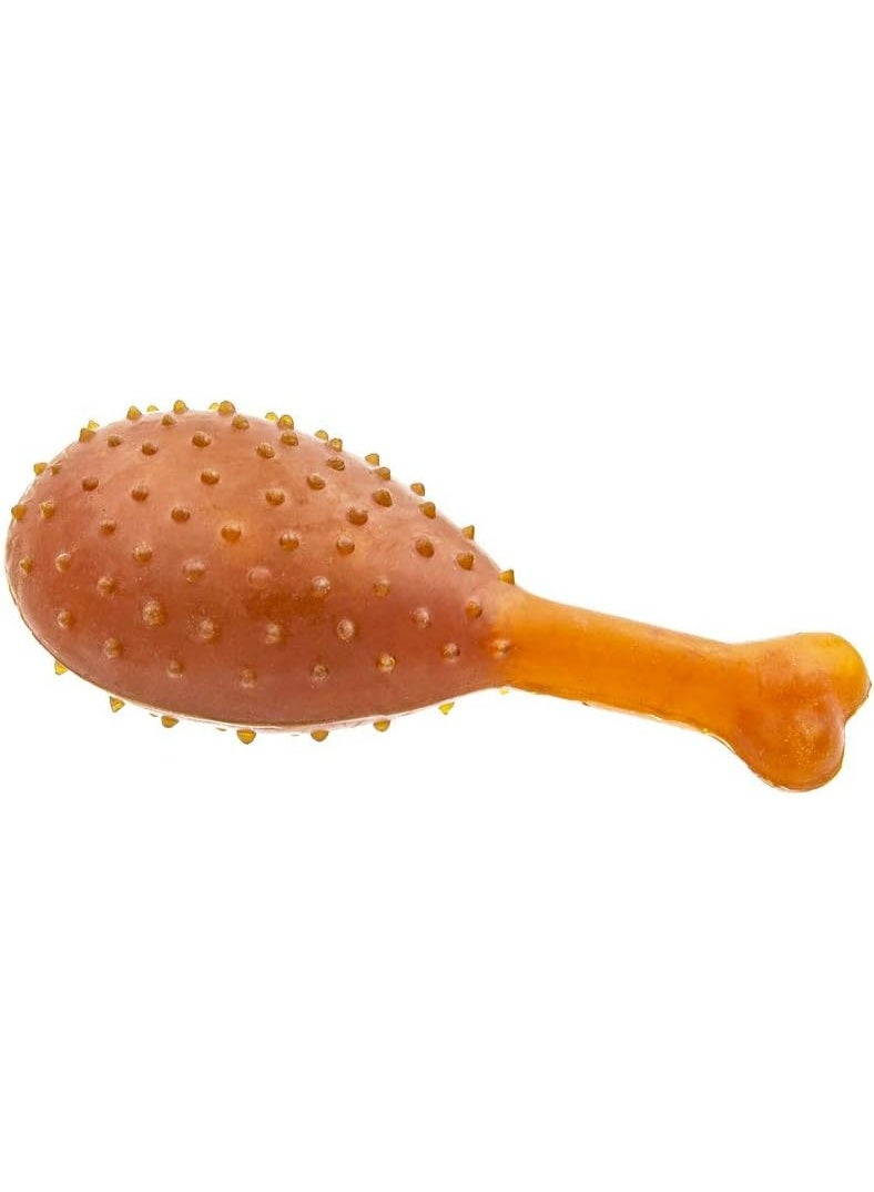 Drumstick Dog Chew Toy for Aggressive Chewers, All-Natural Durable Teething Toy for Puppies, Small Sizee