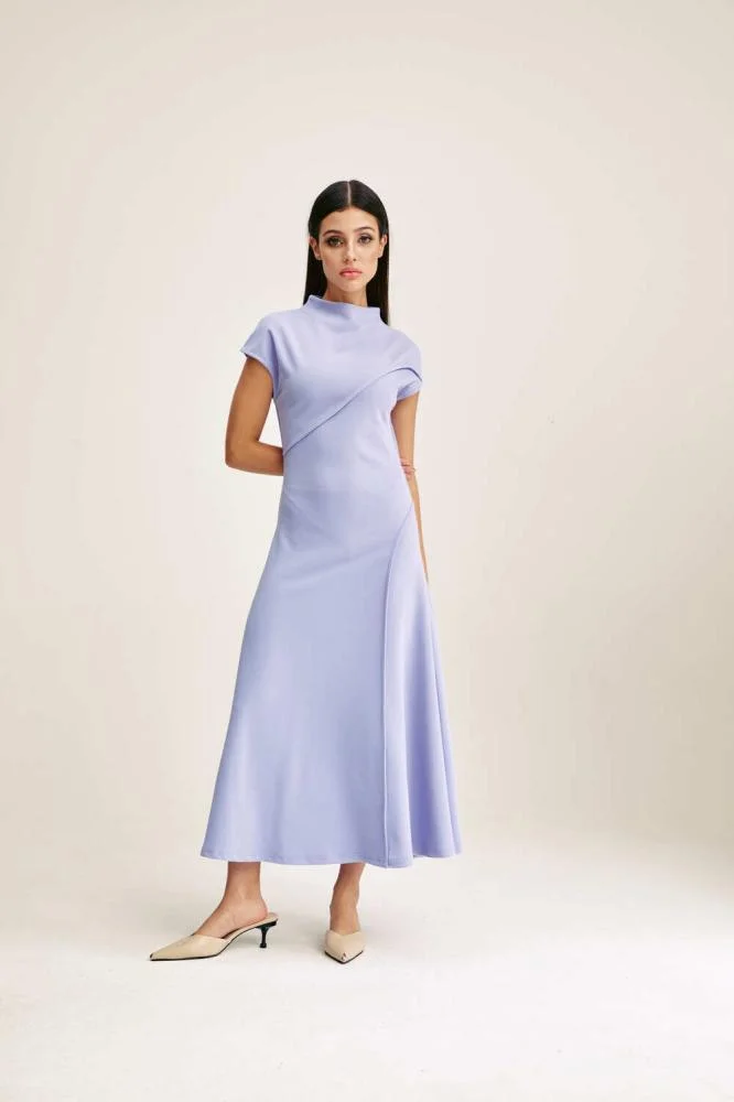 Tenda Short-Sleeved Dress Purple