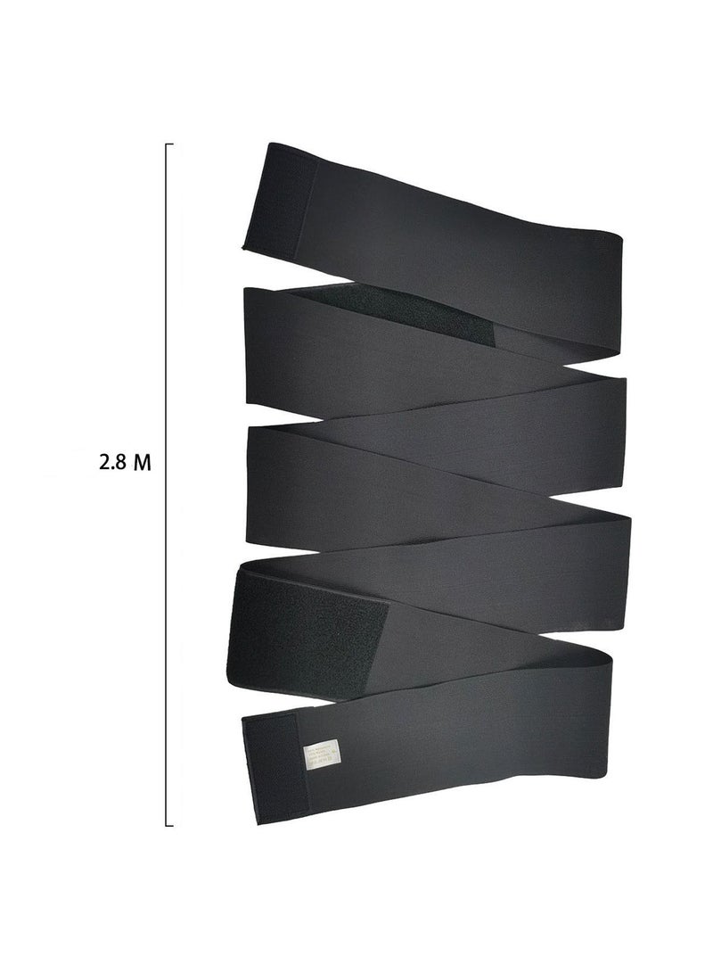 Women Slimming Tummy Wrap Belt Adjustable Comfortable Back Braces for Lower Back Pain Relief Abdominal Body Slimming Belt For Flat Tummy Belly Slimming Belt Sweat - Image 3