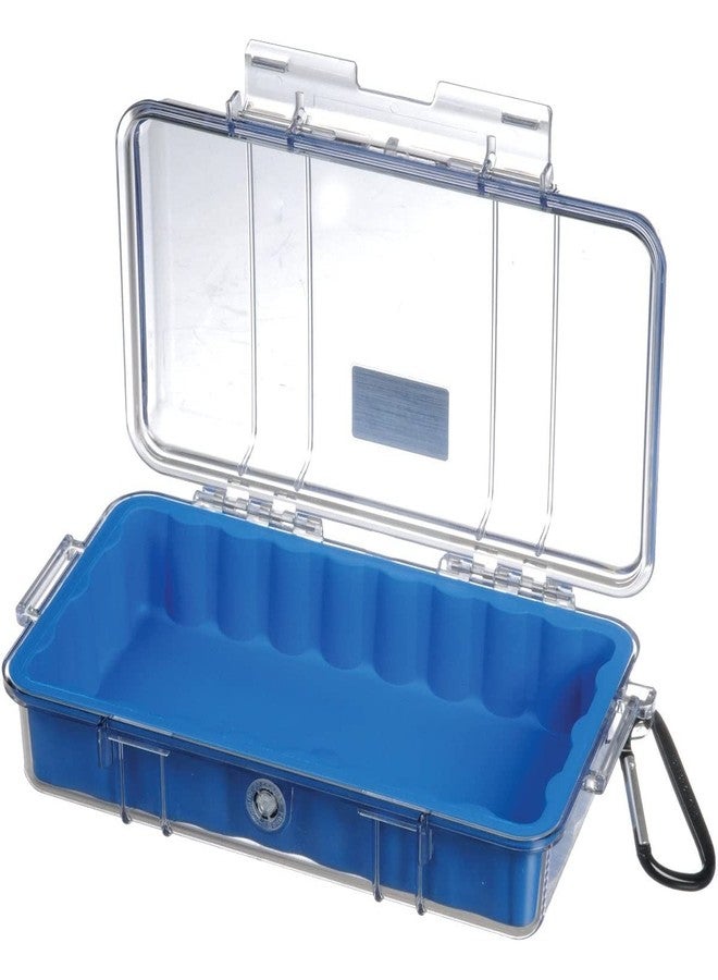 Pelican 1060 Micro Case - For Iphone, Cell Phone, Gopro, Camera, And More (Blue/Clear) - Image 2