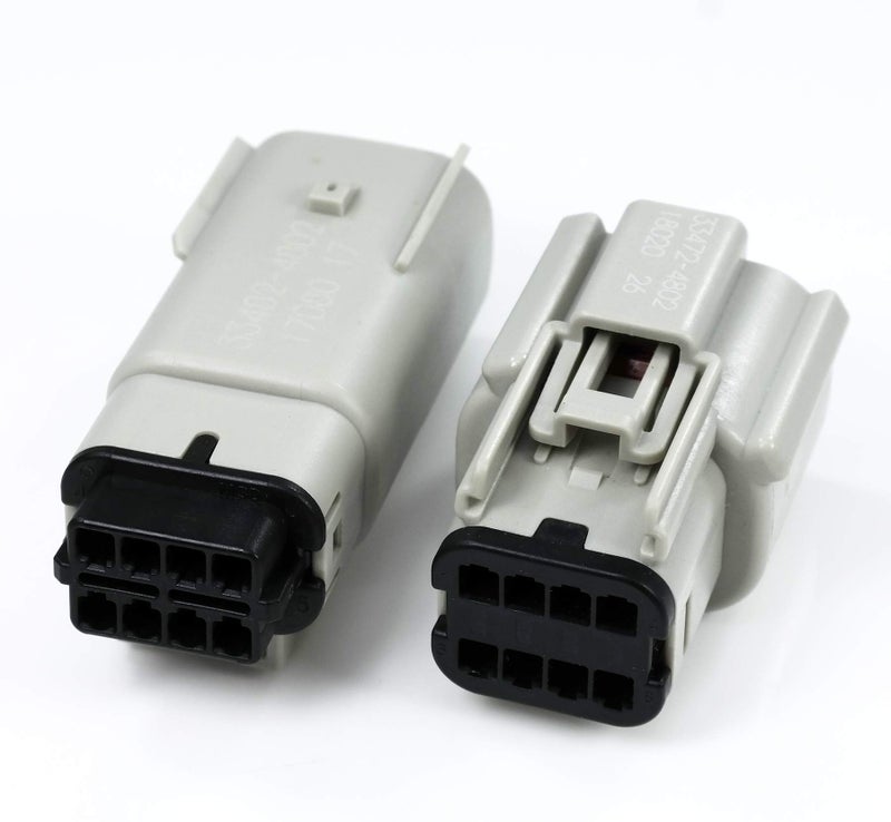 Molex Light Grey 8 Pin Wire Connector, Harley Waterproof, Sealed Kit, MX150 - Image 2