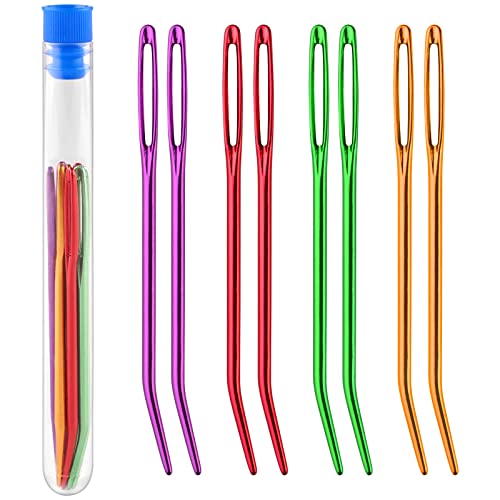 Vidillo Repair Sewing Needles Big Needle and Giant Tapestry Needles with Transparent Bottle for Crochet Darning Beading Quilting Weaving Crafts Total 8 Pcs - Image 1