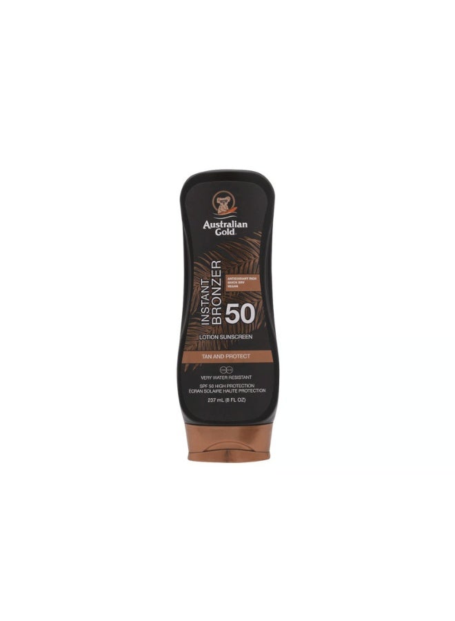 أوسترليان جولد لوشن البرونزر الفوري الأسترالي الذهبي، واقي من الشمس بعامل حماية من الشمس SPF50، 237 مل - Image 1