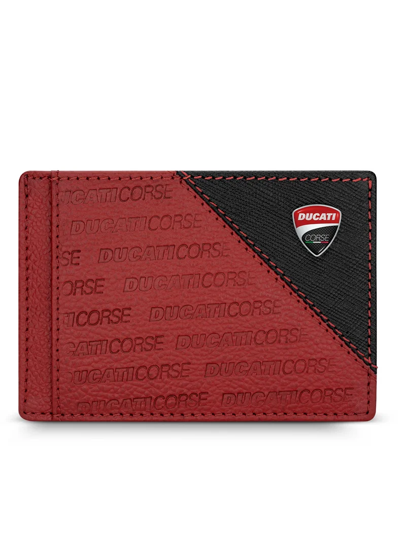 دوكاتي كورس Elegante Leather Card Case, Red, M, Casual